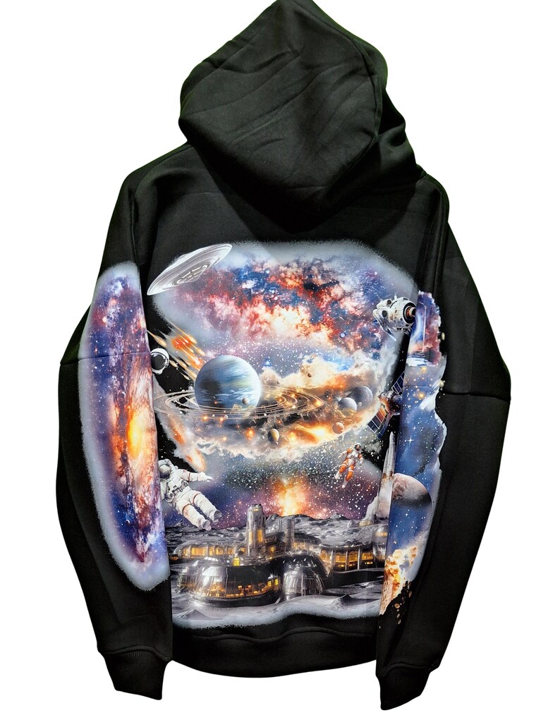 Cosmos Custom Graphic Hoodie – Unisex Heavyweight Streetwear