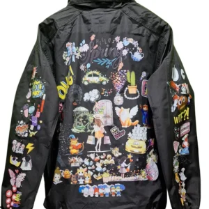 Vintage Hello Spring Fleece-Lined Bomber Jacket – Custom Design