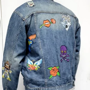 Vintage Cool Arts Customised Denim Trucker Jacket – S-XXL