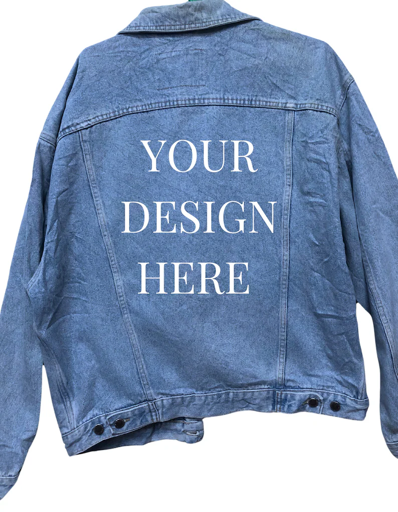 Custom Your Own Design Vintage Denim Trucker Jacket – S-XXL