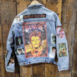 David Bowie Ziggy Stardust Vintage Customised Denim Trucker Jacket