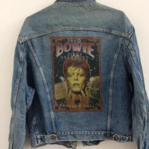 David Bowie Ziggy Stardust Vintage Customised Denim Trucker Jacket