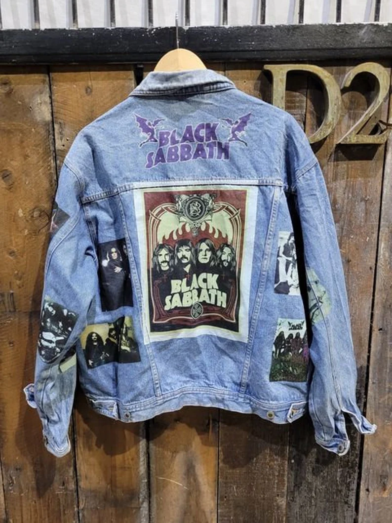 Vintage Black Sabbath Denim Trucker Jacket – Hand-Customised