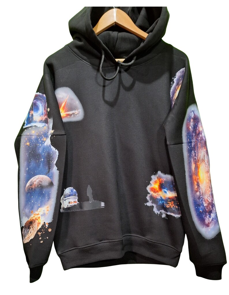 Cosmos Custom Graphic Hoodie – Unisex Heavyweight Streetwear - Image 2