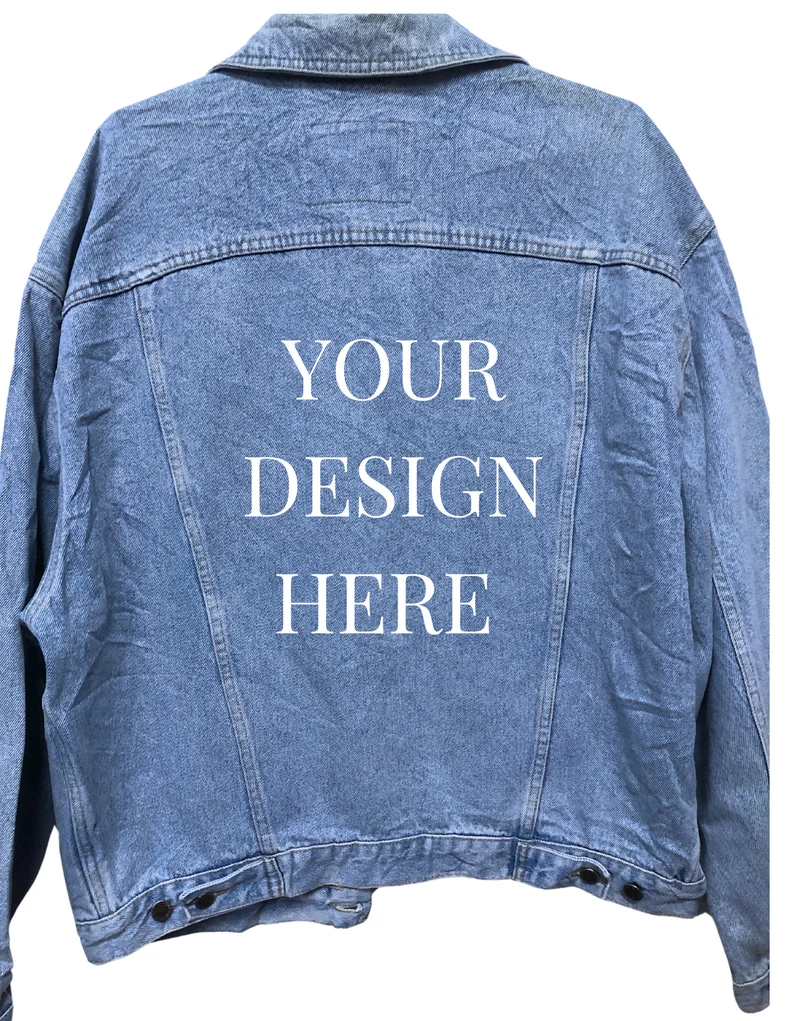Custom Your Own Design Vintage Denim Trucker Jacket – S-XXL - Image 2