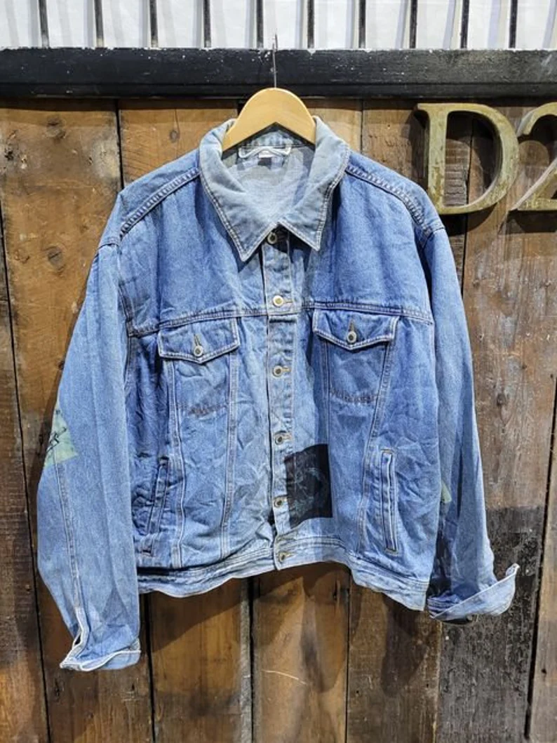 Vintage Black Sabbath Denim Trucker Jacket – Hand-Customised - Image 4