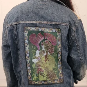 Pink Floyd Vintage Denim Jacket – 80s/90s Custom Printed Trucker Jacket