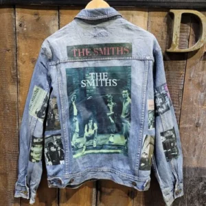 The Smiths Customized Vintage Denim Trucker Jacket – 80s/90s Style