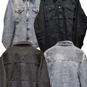Unisex Vintage Denim Jacket – Classic 80s Style, Multiple Colors & Sizes