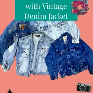 Vintage 80s & 90s Men’s Trucker Denim Jacket – Classic Retro Style