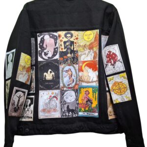 Tarot Design Custom Vintage Denim Jacket – 80s/90s Trucker Style