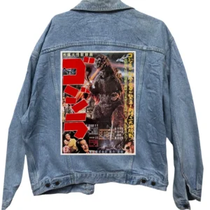 Japanese Design Customised Vintage 80s 90s Trucker Denim Jacket S-XXL | Printed Denim Jacket