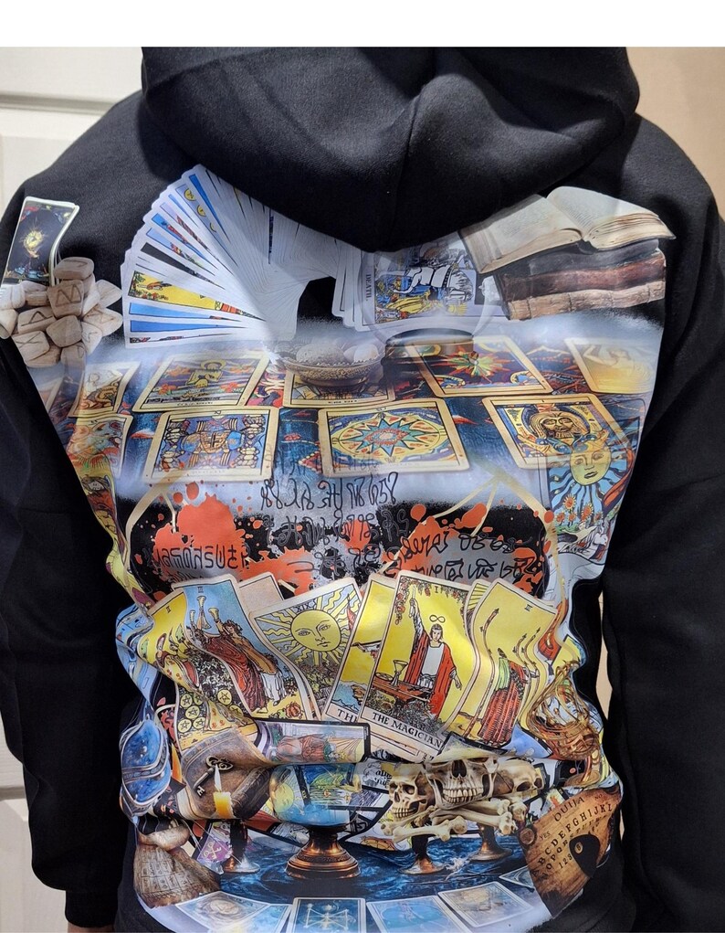 Tarot Theme Graphic Hoodie – Premium Heavyweight Unisex Streetwear - Image 7